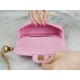 CHANEL 23P Heart Adjustable Mini Pink Grainy Calfskin  