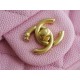 CHANEL 23P Heart Adjustable Mini Pink Grainy Calfskin  