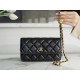 CHANEL 23C Metal Ball Phone Bag Black  