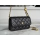 CHANEL 23C Metal Ball Phone Bag Black  