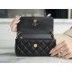 CHANEL 23C Metal Ball Phone Bag Black  