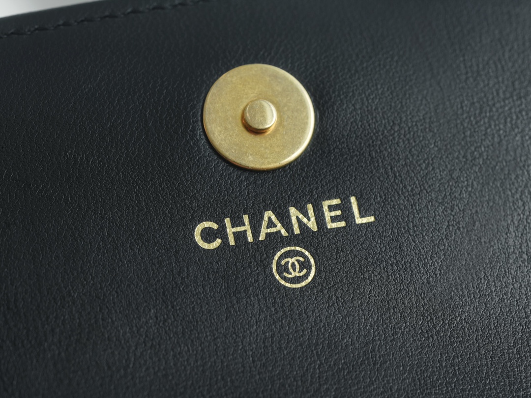 CHANEL 23C Metal Ball Phone Bag Black  