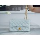 CHANEL 23S Camellia CF Mini Light Blue  