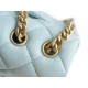 CHANEL 23S Camellia CF Mini Light Blue  