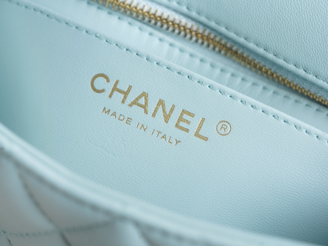 CHANEL 23S Camellia CF Mini Light Blue  