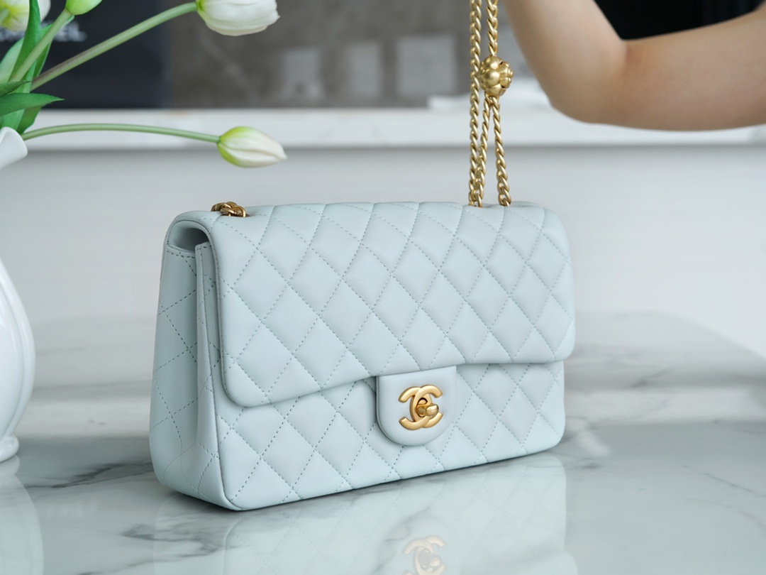 CHANEL 23S Spring/Summer New Camellia CF Mini Light Blue  