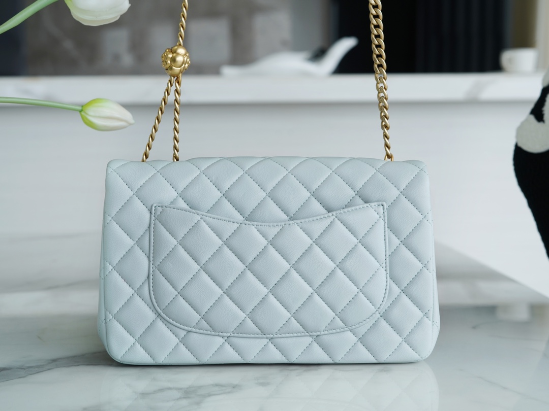 CHANEL 23S Spring/Summer New Camellia CF Mini Light Blue  