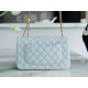 CHANEL 23S Spring/Summer New Camellia CF Mini Light Blue  