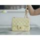 CHANEL 23S Camellia CF Square Fatty Chick Yellow