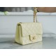 CHANEL 23S Camellia CF Square Fatty Chick Yellow