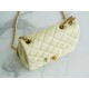 CHANEL 23S Camellia CF Square Fatty Chick Yellow