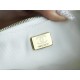 CHANEL 23B Hobo Double Chain Shoulder Bag Large White