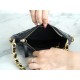 CHANEL 23B Hobo Shoulder Bag Medium Black  