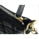 CHANEL 23B Hobo Double Chain Shoulder Bag Large Black  