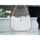 CHANEL 23B Hobo Shoulder Bag Medium White  