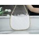 CHANEL 23B Hobo Shoulder Bag Medium White  