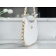 CHANEL 23B Hobo Shoulder Bag Medium White  