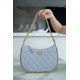 CHANEL 23B Hobo Shoulder Bag Medium Mist Blue  