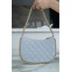 CHANEL 23B Hobo Shoulder Bag Medium Mist Blue  