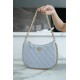 CHANEL 23B Hobo Shoulder Bag Medium Mist Blue  