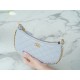 CHANEL 23B Hobo Shoulder Bag Medium Mist Blue  