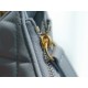 CHANEL 23B Hobo Shoulder Bag Medium Mist Blue  