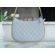 CHANEL 23B Hobo Double Chain Shoulder Bag Large Mist Blue  