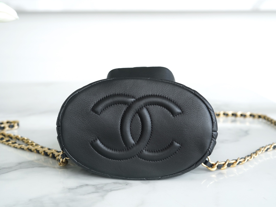 CHANEL 23A Mother & Child Backpack Black  