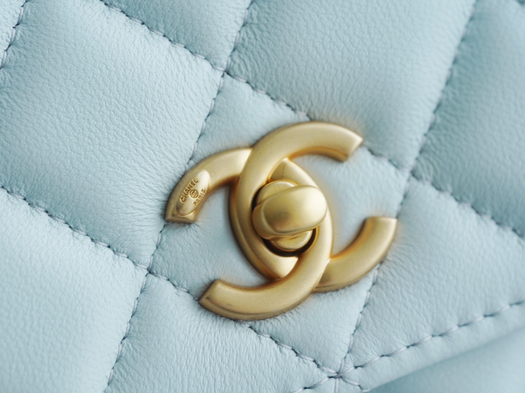 CHANEL 23S Spring/Summer New Camellia WOC Light Blue  