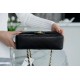 Classic Flap Classic Cover Bag Small Black Lambskin with Gold  