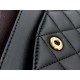 Classic Flap Classic Cover Bag Small Black Lambskin with Gold  