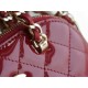 CHANEL 23S Patent Leather Shell Bag Small Red