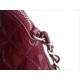 CHANEL 23S Patent Leather Shell Bag Small Red