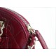 CHANEL 23S Patent Leather Shell Bag Small Red