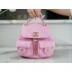 CHANEL 23P New Duma Backpack Mini Pink Calfskin  