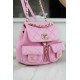 CHANEL 23P New Duma Backpack Mini Pink Calfskin  