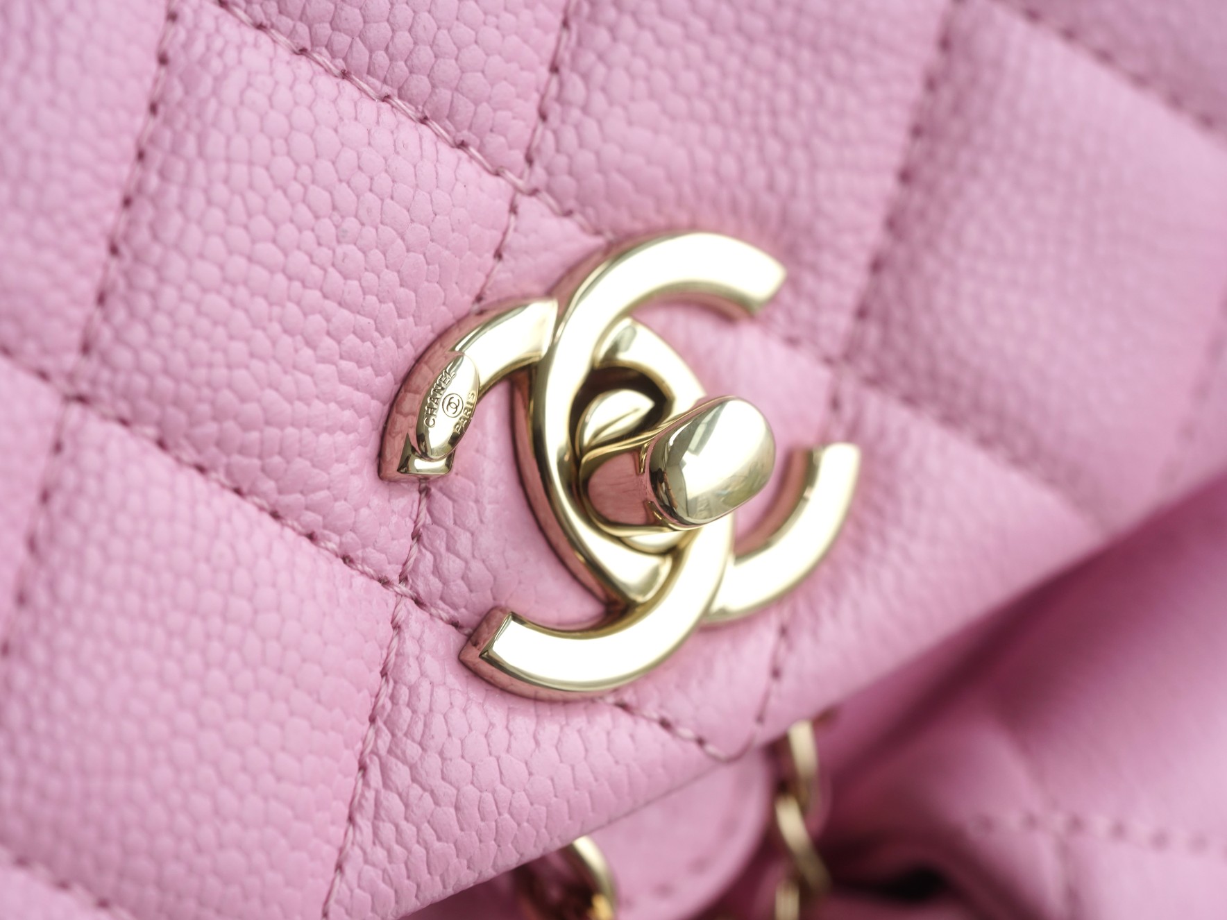 CHANEL 23P New Duma Backpack Mini Pink Calfskin  