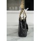 CHANEL 23C Early Spring Resort Series Flap Bag Small Black Shiny Wrinkled Calfskin  