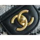 CHANEL 22K Atelier Black & White Tweed Backpack  