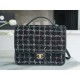 CHANEL 22K Atelier Black Tweed Backpack  