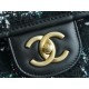 CHANEL 22K Atelier Black Tweed Backpack  