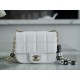 CHANEL 23C Early Spring Resort Series Flap Bag White Lambskin  