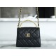 CHANEL 23B Fall/Winter New Pearl Kelly Handle Chain Bag Small  