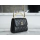 CHANEL 23B Fall/Winter New Pearl Kelly Handle Chain Bag Small  