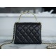 CHANEL 22B Enamel Handle Chain Bag Medium  