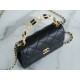 CHANEL 22B Enamel Handle Chain Bag Medium  