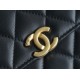 CHANEL 22B Enamel Handle Chain Bag Medium  