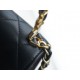 CHANEL 22B Enamel Handle Chain Bag Medium  