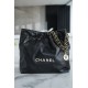 CHANEL 22P Bag Small Black & White  