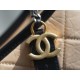 Chanel Gabrielle Classic Flap Bag Almond Black Small Calfskin  